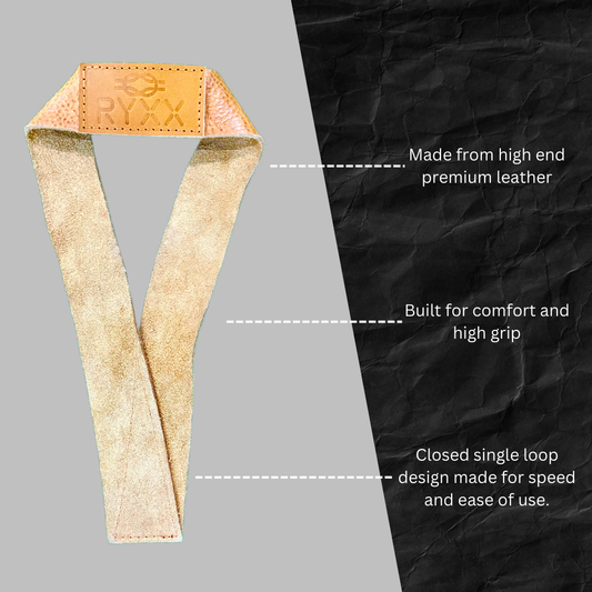 Premium Leather Lifting Straps - Max Comfort