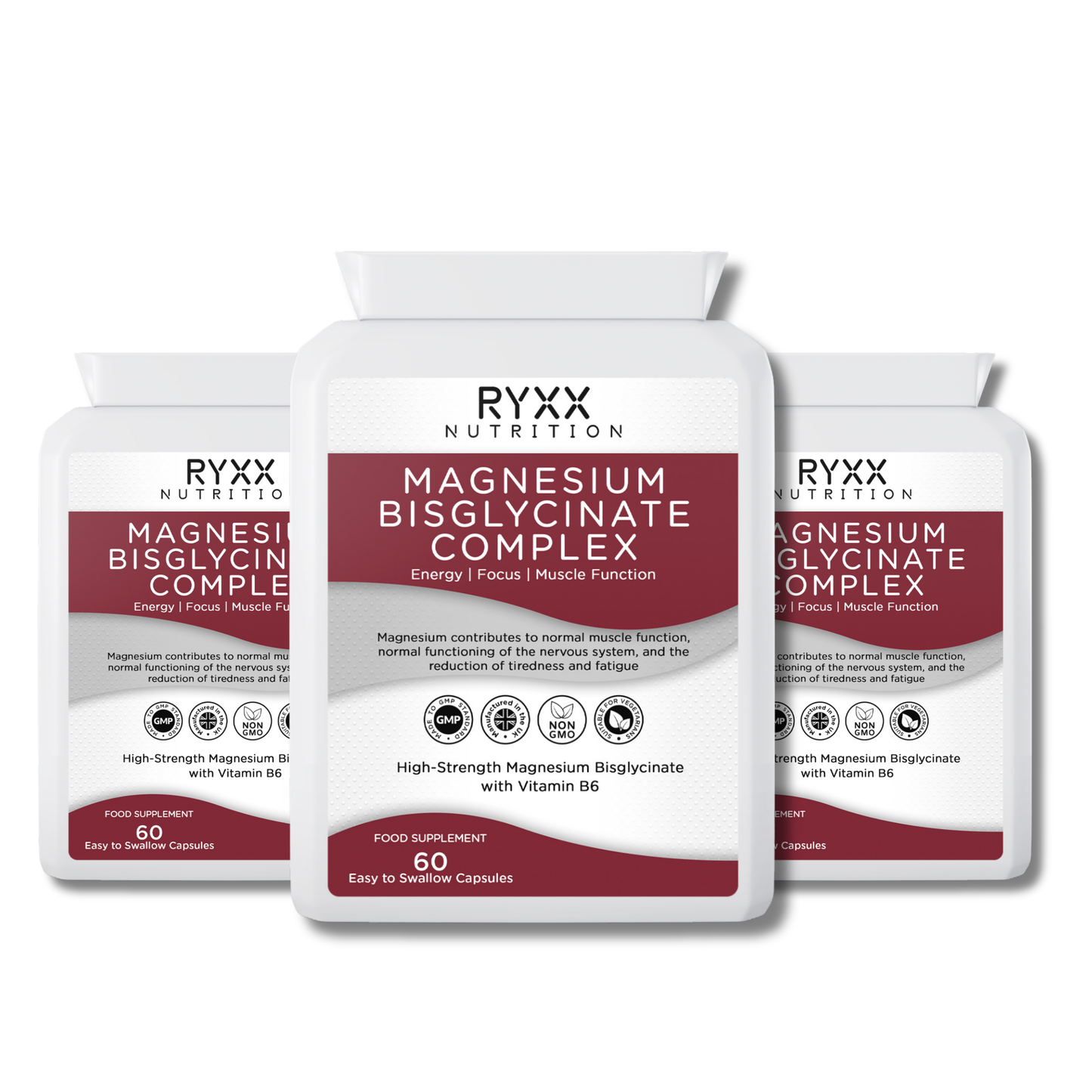 3 Month Supply - Magnesium Bisglycinate Complex (3 Pack)