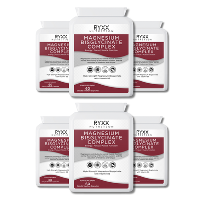 6 Month Supply - Magnesium Bisglycinate Complex (6 Pack)