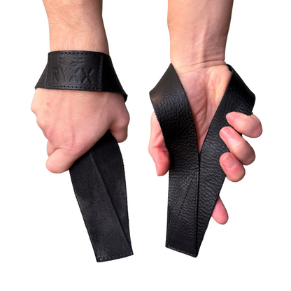 Premium Leather Lifting Straps - Max Strength