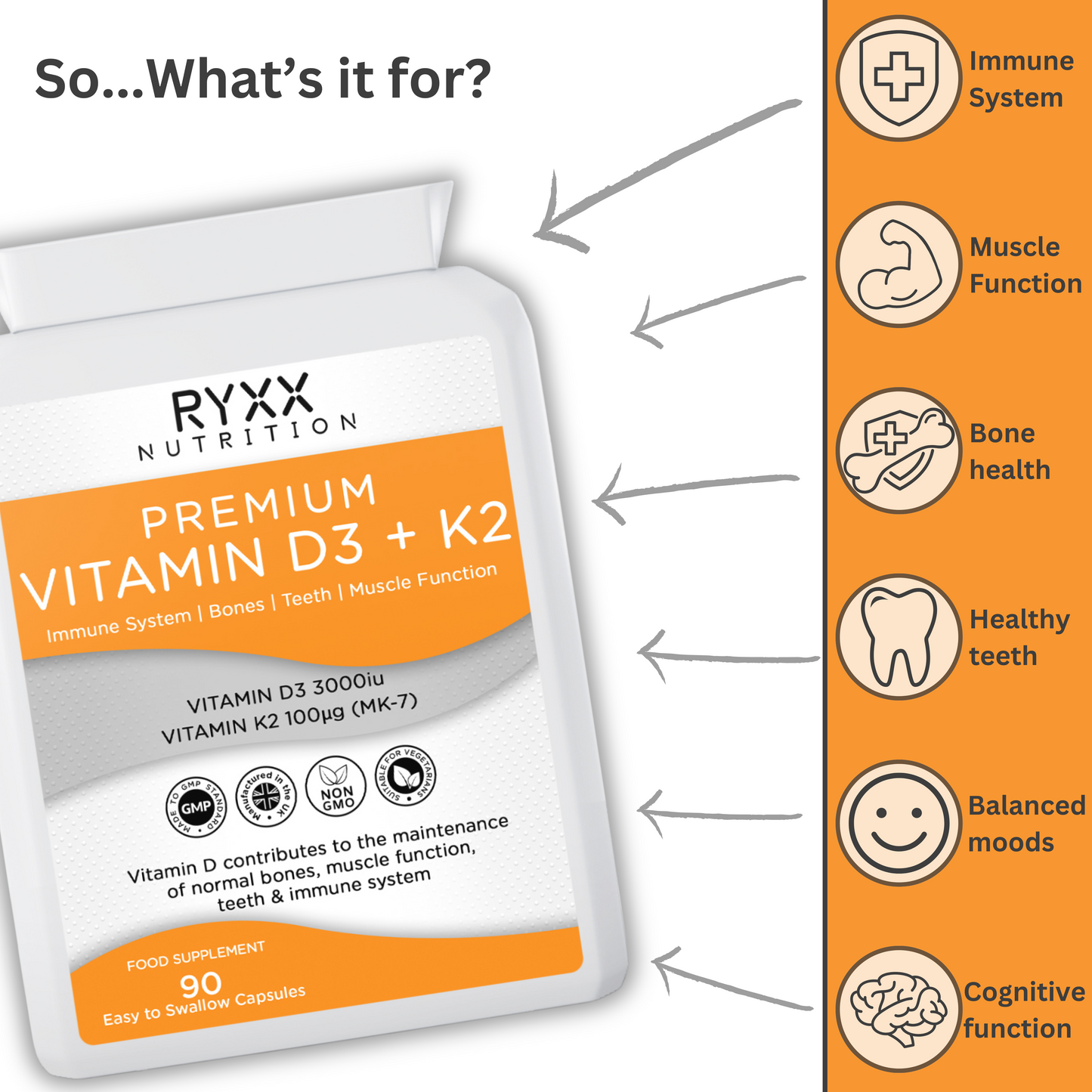Immunity Plus Bundle - Vitamin B Complex & Premium Vitamin D3 & K2
