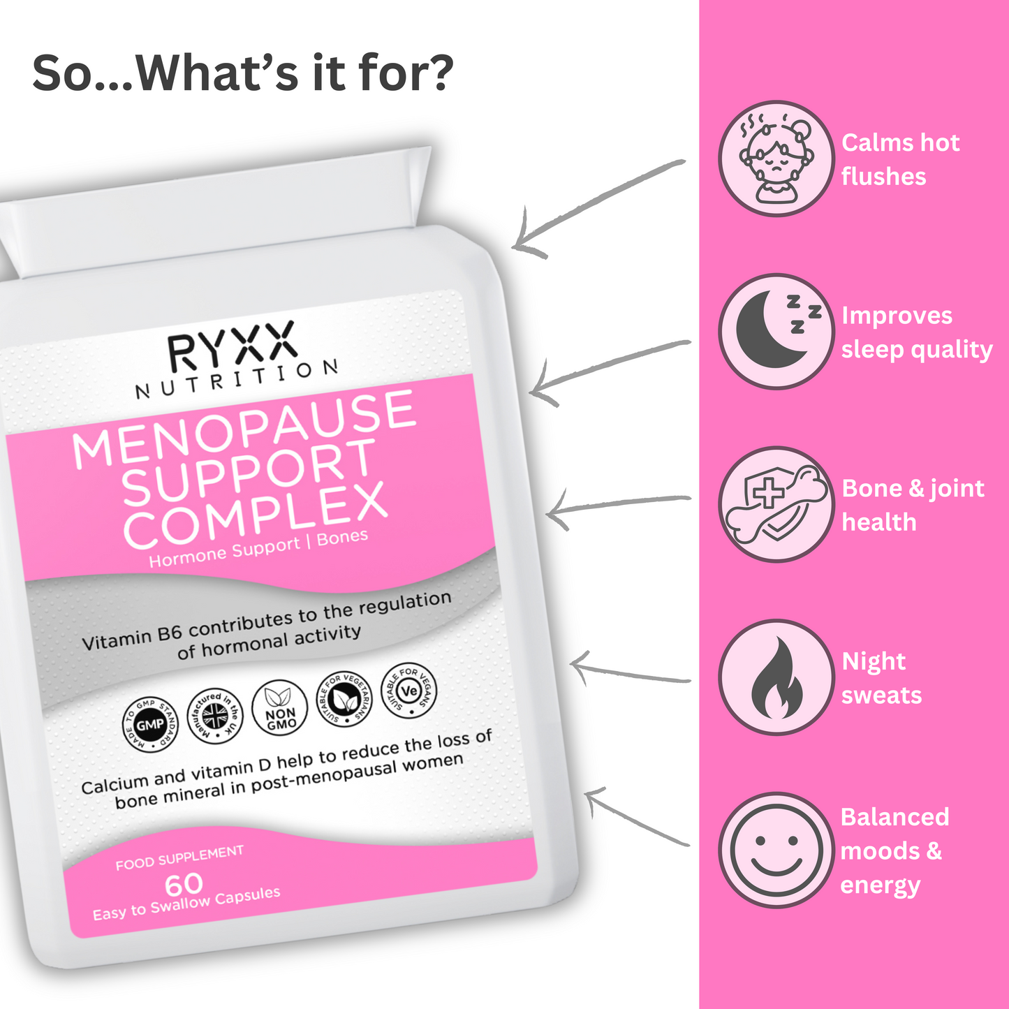 Meno Beauty Bundle - Menopause Support Complex & Collagen Complex+ & Biotin Complex