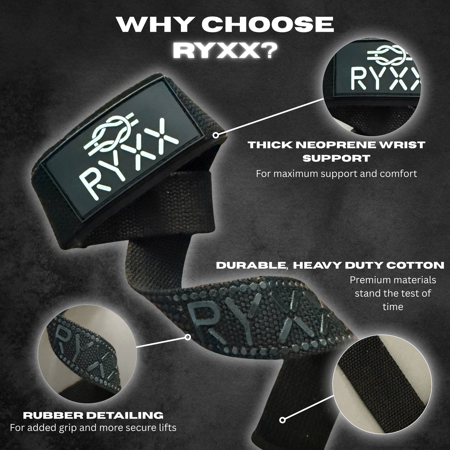 Premium Cotton Weightlifting Straps