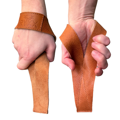 Premium Leather Lifting Straps - Max Comfort