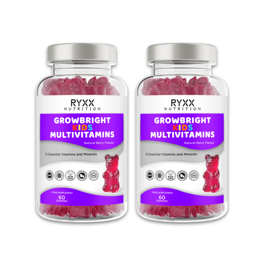 4 Month Supply - GrowBright Kids Multivitamins - 2 Pack