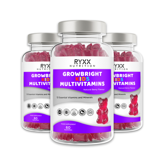6 Month Supply - GrowBright Kids Multivitamins - 3 Pack