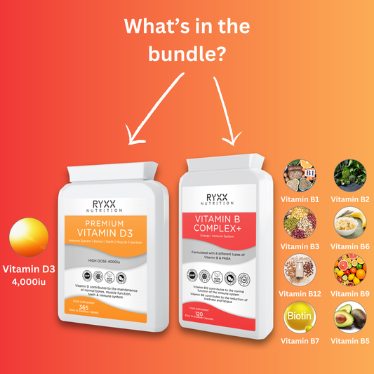 Immunity Bundle - Vitamin B Complex & Premium Vitamin D3