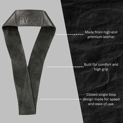 Premium Leather Lifting Straps - Max Strength